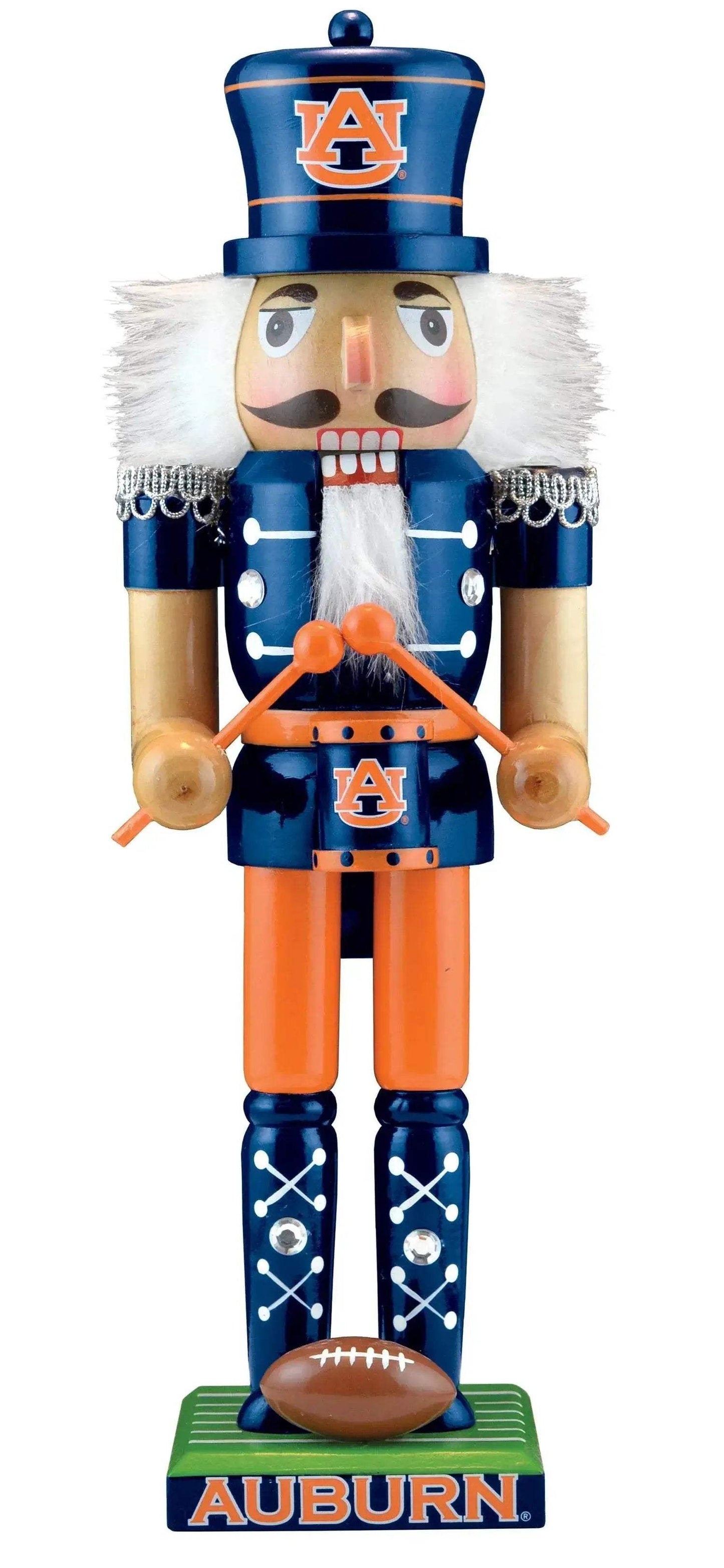 Auburn Tigers Nutcracker Handcrafted Solid Wood Decor - ToylandEU™