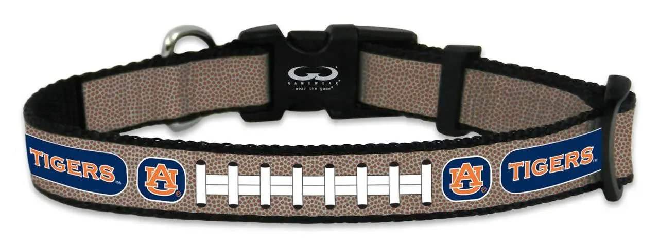 Auburn Tigers Reflective Football Pet Collar Toy Size - ToylandEU™