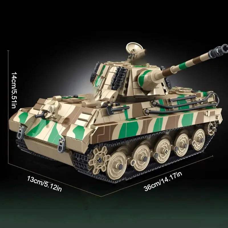 Authentic King Tiger World War II Military Tank Blocks Set - ToylandEU™