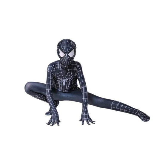Authentic Spider Man Jumpsuit Costume Black Mask Halloween - ToylandEU