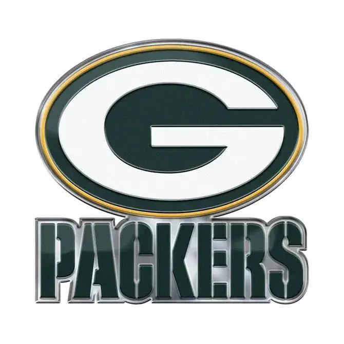 Green Bay Packers Auto Emblem Color Alternate Logo 3D - ToylandEU™