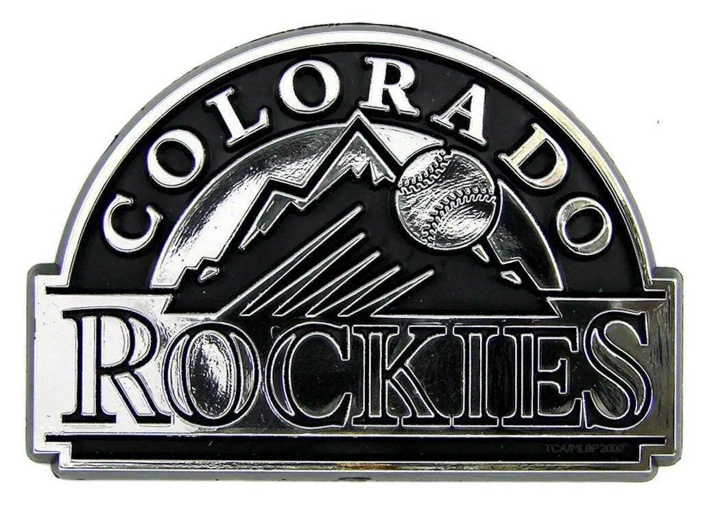 Colorado Rockies Auto Emblem Silver Chrome Badge Premium - ToylandEU™