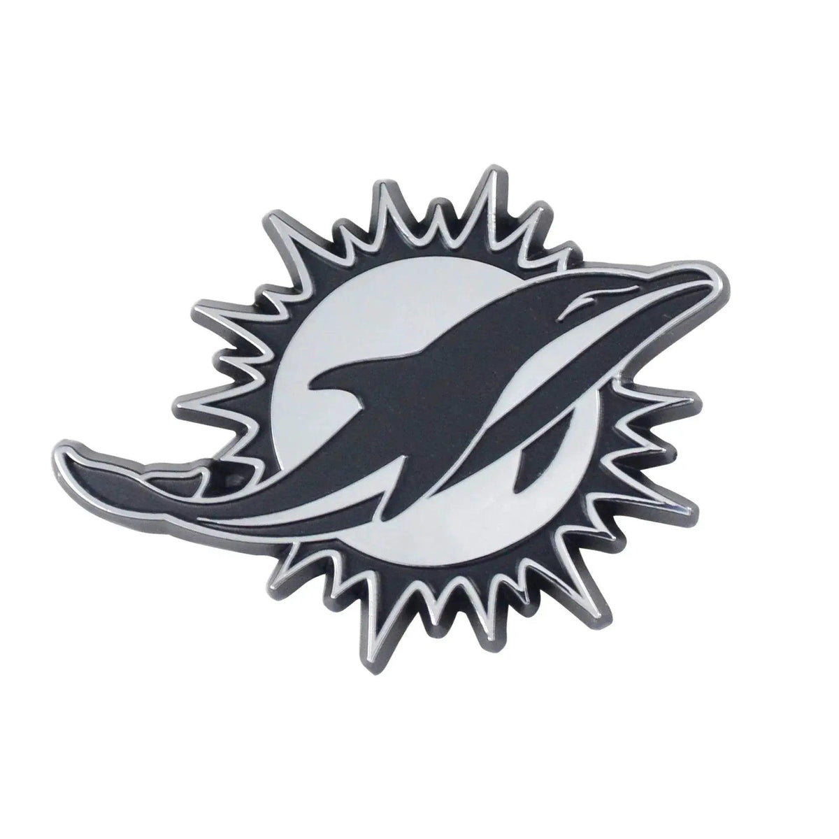 Miami Dolphins Auto Emblem Premium Chrome Metal 3D Logo - ToylandEU™