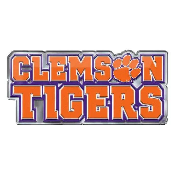 Clemson Tigers Auto Emblem Color Logo With 3D Embossing - ToylandEU™