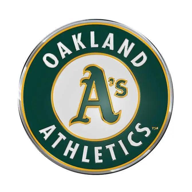 Oakland Athletics Auto Emblem Color Embossed Aluminum - ToylandEU™