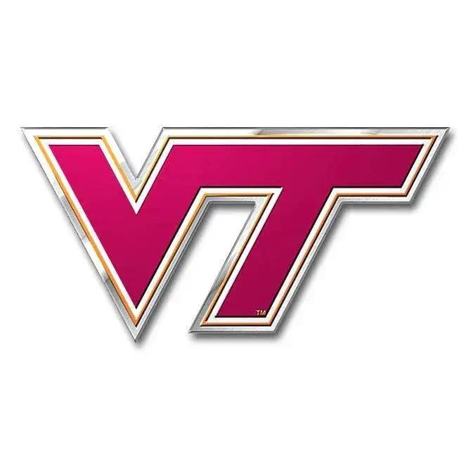 Virginia Tech Hokies Auto Emblem Color Aluminum Embossed - ToylandEU™