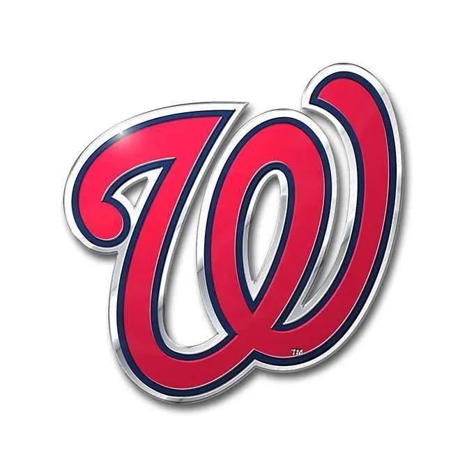 Washington Nationals Aluminum Auto Emblem Color Embossed - ToylandEU™