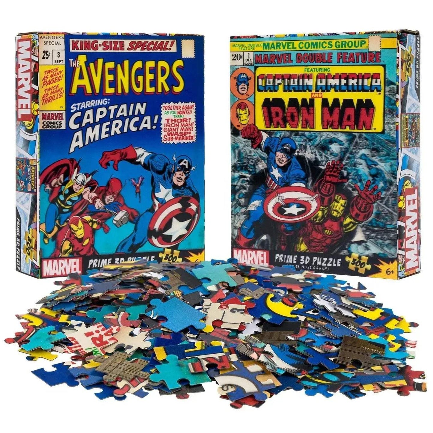 Avengers 3D Lenticular Jigsaw Puzzles Set Of 2 300 Pieces - ToylandEU