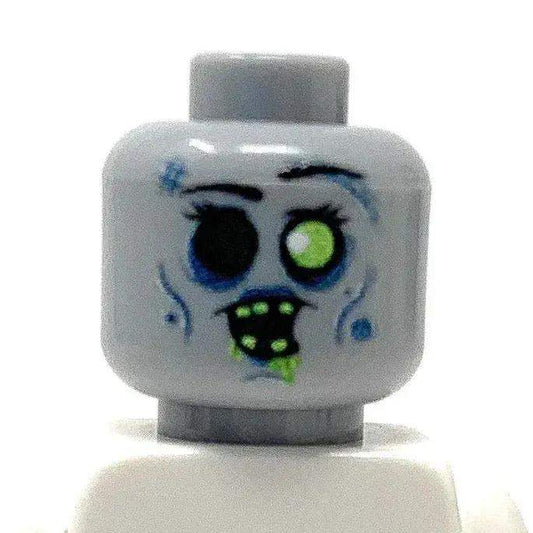Zombie Minifig Head Lego Compatible Printed Quality - ToylandEU™