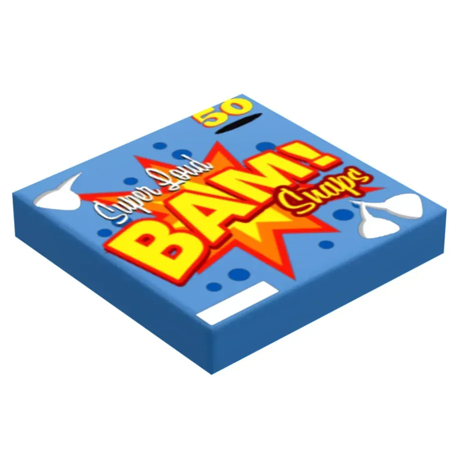 2x2 Lego Tile Printed Fireworks Pattern For Minifigs Plastic Tile Compatible With Lego Figures - ToylandEU