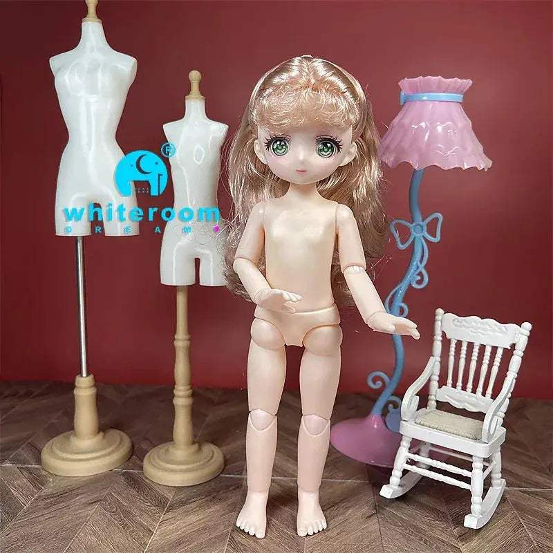 BJD Ball Jointed Doll 13 Joint Movable With Colored Eyes - ToylandEU