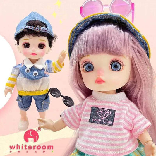 BJD Doll 1/12 16cm 6 Inch Moveable Jointed Baby Doll - ToylandEU™
