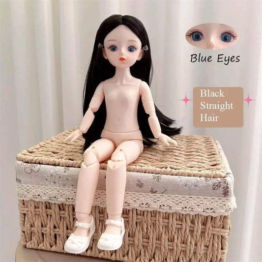 BJD Doll Nude 30cm 1/6 with Attractive Eyes for Girls - ToylandEU™