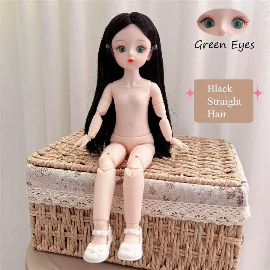 BJD Doll Nude 30cm 1/6 with Attractive Eyes for Girls - ToylandEU™