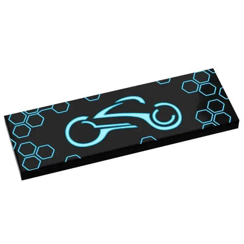Custom LEGO Tile 2x6 Panel For TRON Builds Space Themes - ToylandEU