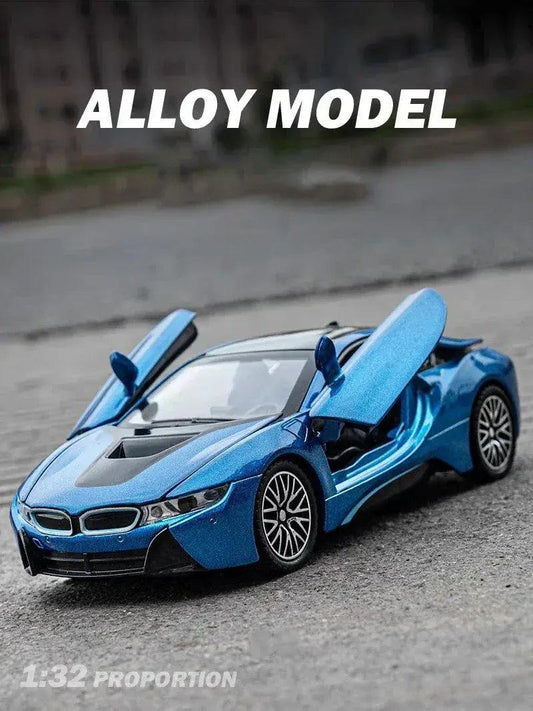 BMW I8 1 32 Diecast Alloy Car Sound And Light - ToylandEU™