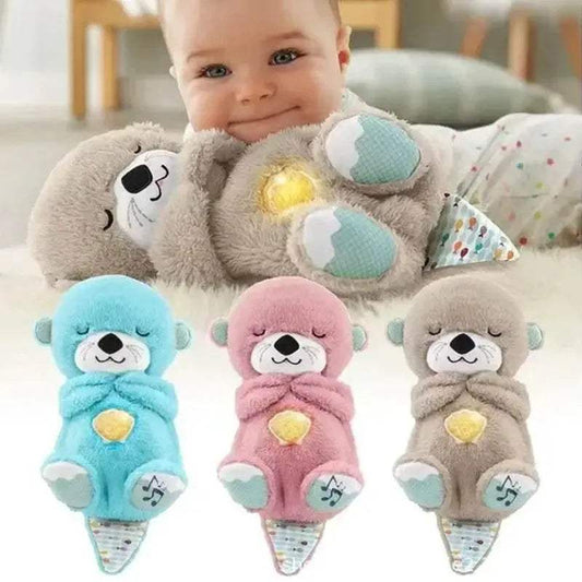 Baby Bear Otter Plush Doll Toy with Soothing Music and Light - Perfect - ToylandEU™