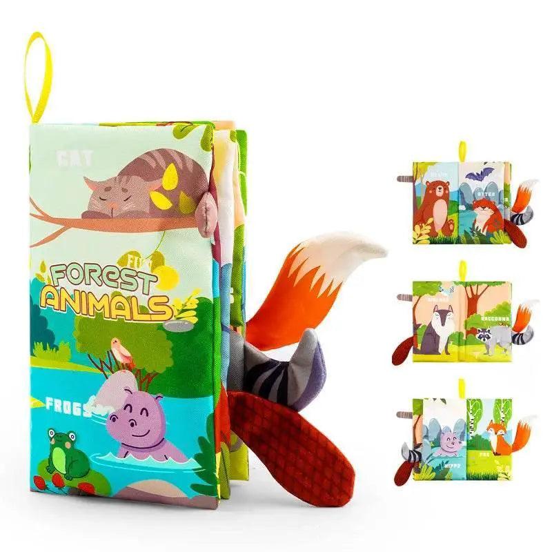 Baby Books Toys 0-6 Months 3PCS Touch and Feel Cloth Crinkle Soft Books for Infants - ToylandEU™