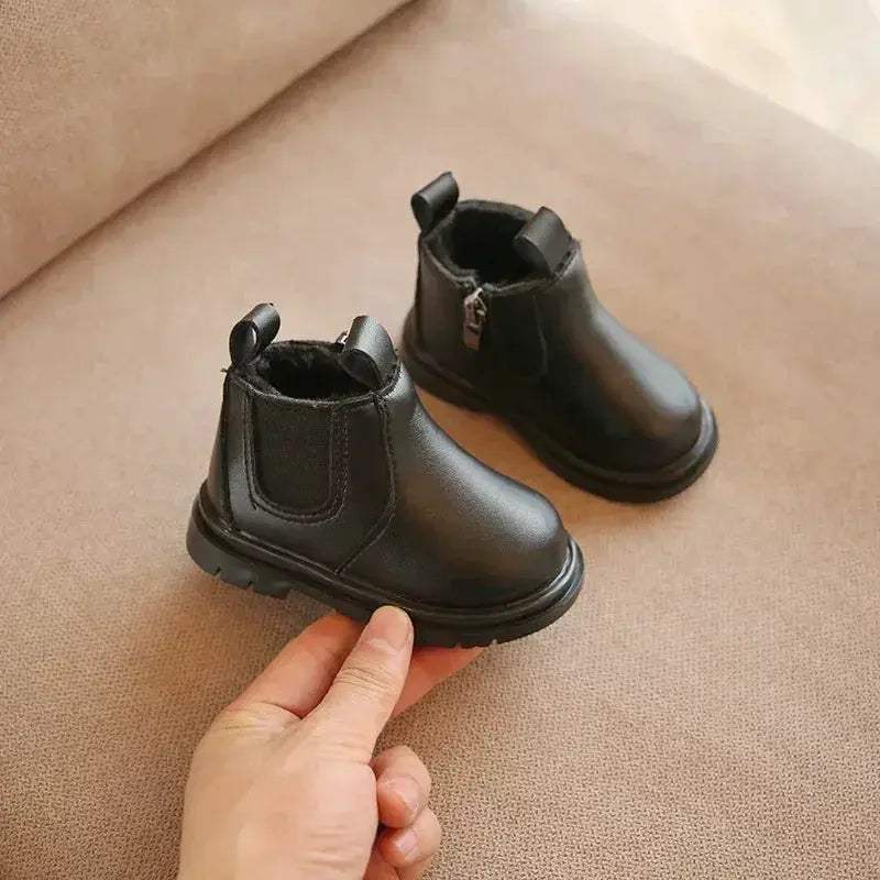 Winter Warm Leather Baby Boots For First Walkers Unisex - ToylandEU™