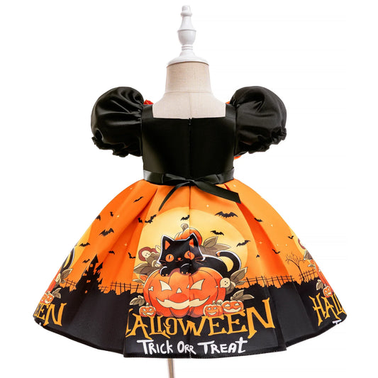 Baby Girl Halloween Costume With Ghost Pumpkin Design - ToylandEU