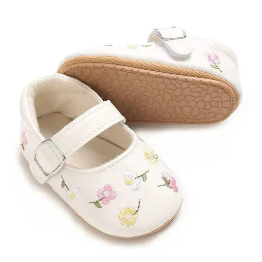 Baby Girl Mary Jane Flats Soft PU Leather Non Slip Sole - ToylandEU™