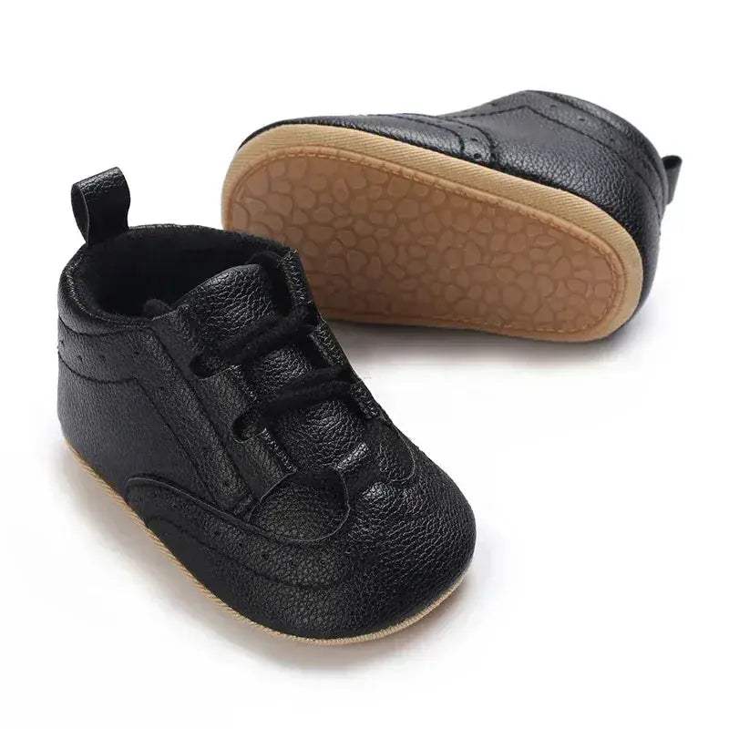 Baby Moccasin Shoes First Walker Soft Sole Anti Slip White - ToylandEU