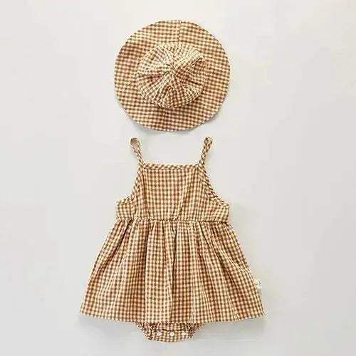 Breathable Soft Cotton Baby Romper With Hat For Summer - ToylandEU™