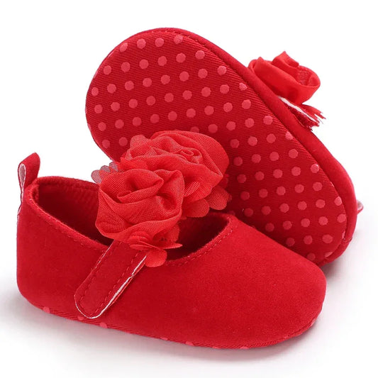 Baby Shoes Non Slip First Walkers With Soft Fabric Sole - ToylandEU