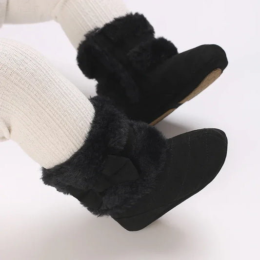 Baby Snow Boots For Girls With Plush Lining Non Slip - ToylandEU