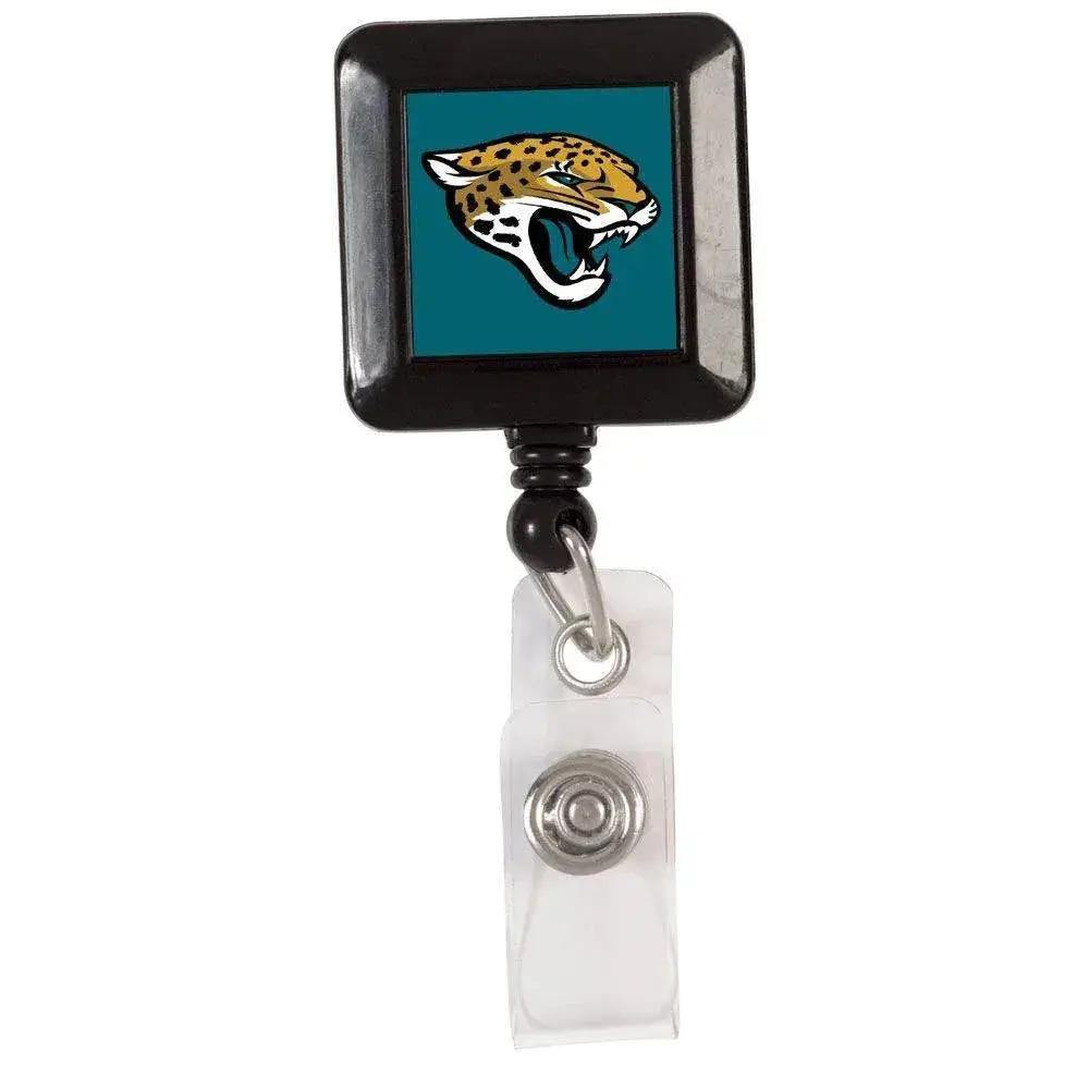 Jacksonville Jaguars Retractable Badge Holder Square Clip - ToylandEU™