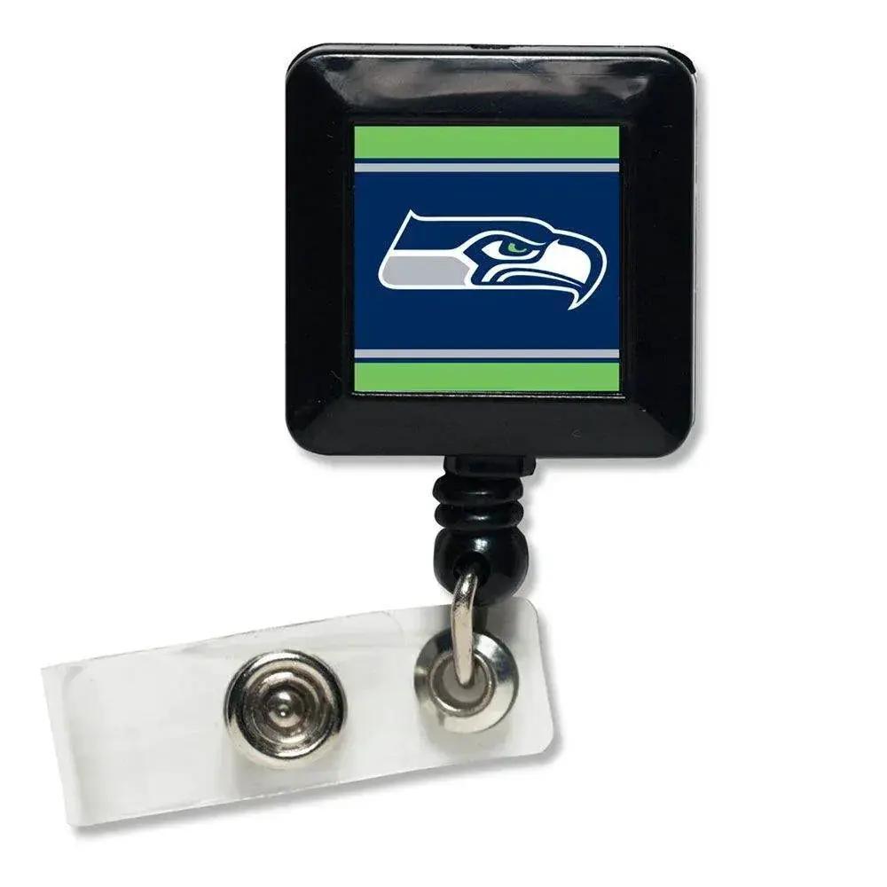 Seattle Seahawks Badge Holder Retractable Square Clip - ToylandEU™