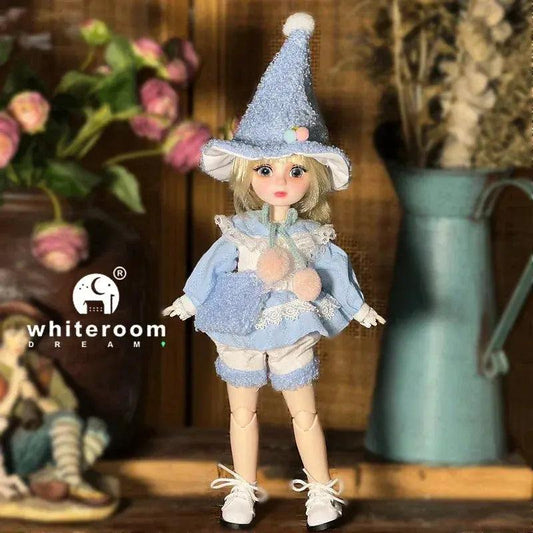 Ball Jointed Doll 30cm Starry Gray Eyes Lolita Dress - ToylandEU™
