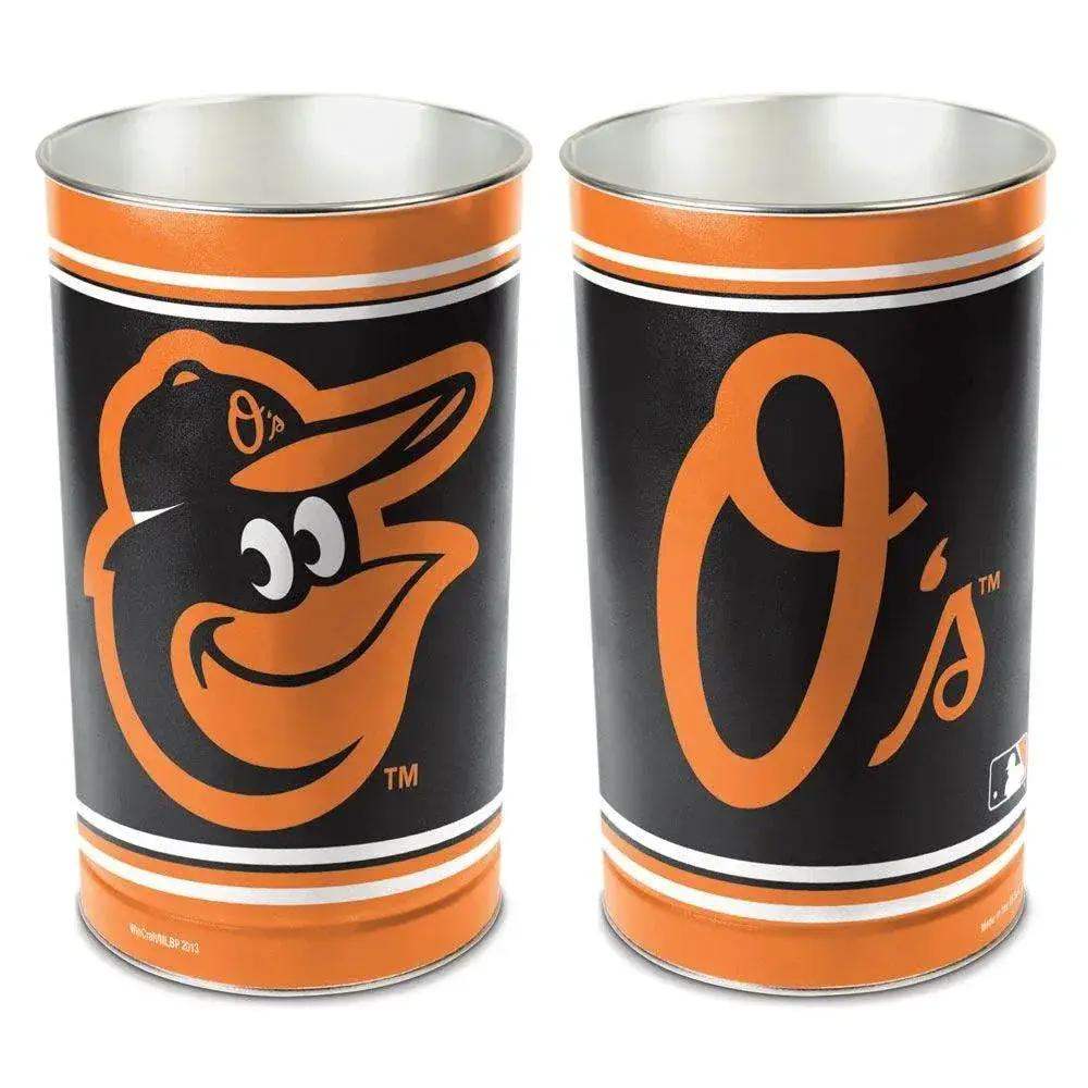 Baltimore Orioles Wastebasket 15 Inch Metal Home Decor - ToylandEU™