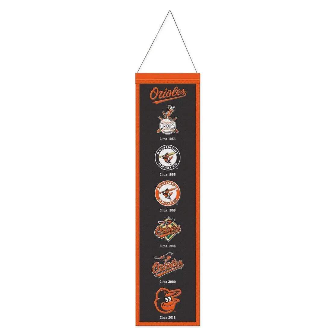 Baltimore Orioles Wool Banner 8x32 Heritage Evolution - ToylandEU™