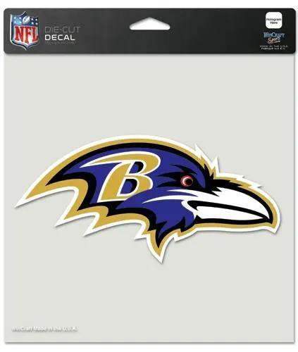 Baltimore Ravens 8x8 Die Cut Color Vinyl Decal Outdoor - ToylandEU™