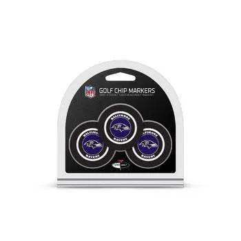 Baltimore Ravens Golf Chip With Marker Set Three Pack - ToylandEU™