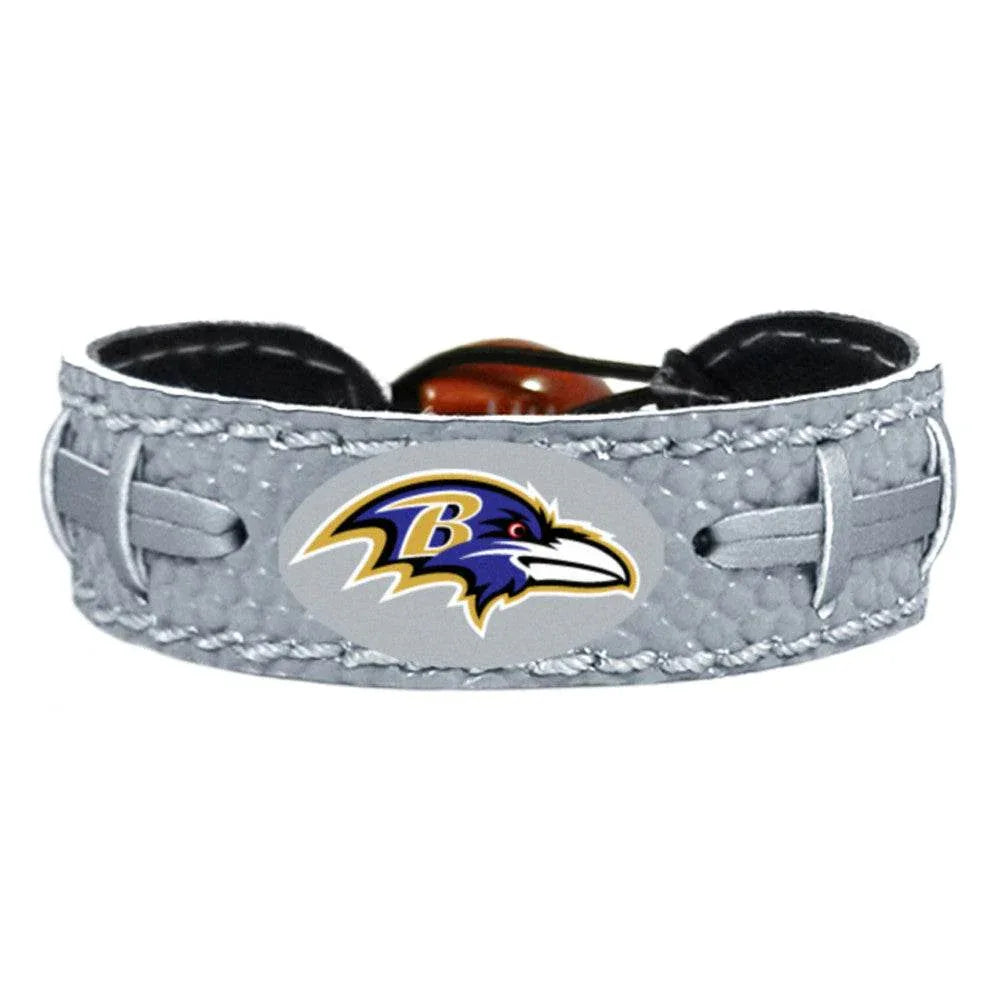 Baltimore Ravens Leather Bracelet Reflective Football Charm ToylandEU