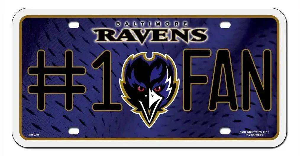 Baltimore Ravens License Plate #1 Fan - ToylandEU™