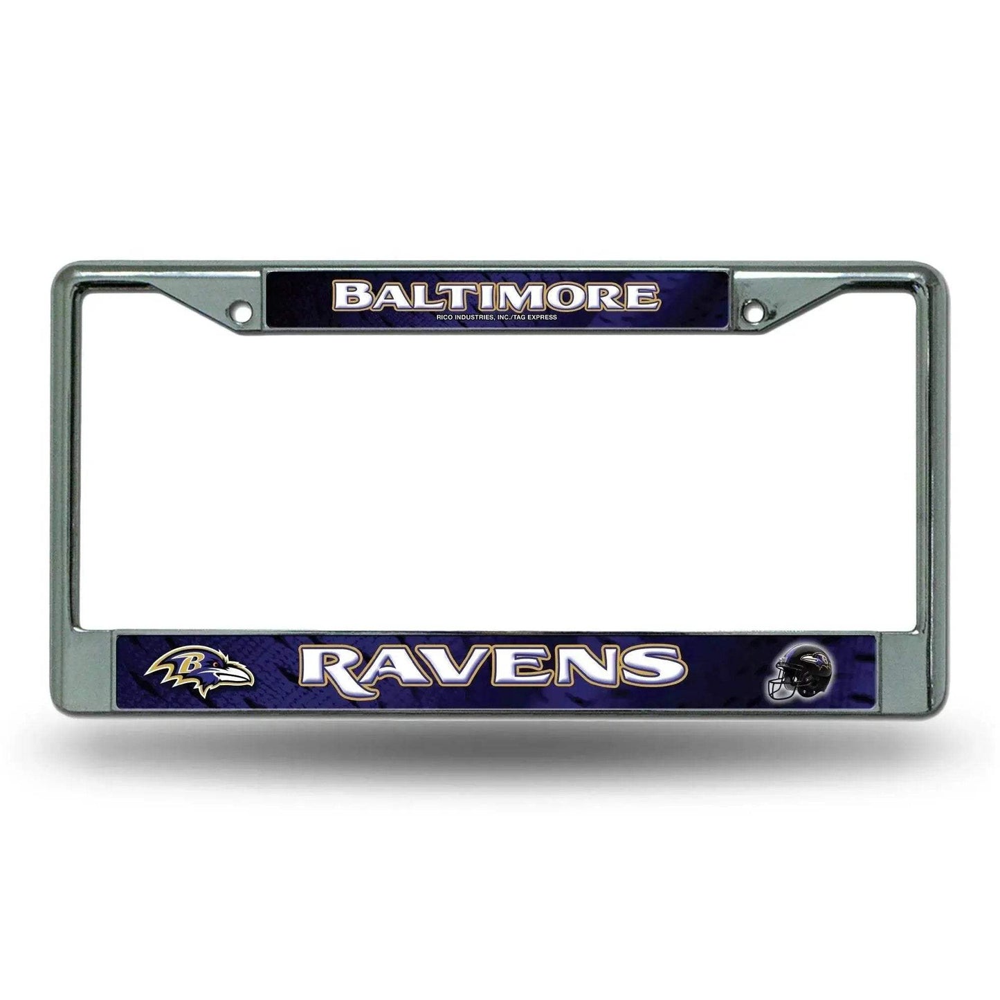 Baltimore Ravens License Plate Frame Chrome Printed Insert - ToylandEU™