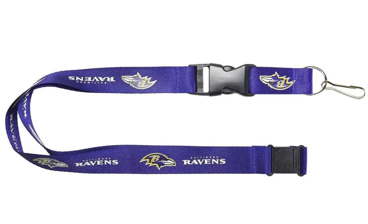 Baltimore Ravens Purple Breakaway Lanyard Aminco Key Holder - ToylandEU™