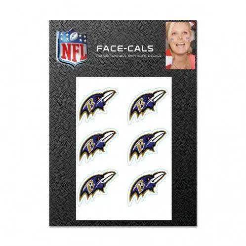 Baltimore Ravens Tattoo Face Decals Waterless Peel Stick - ToylandEU™
