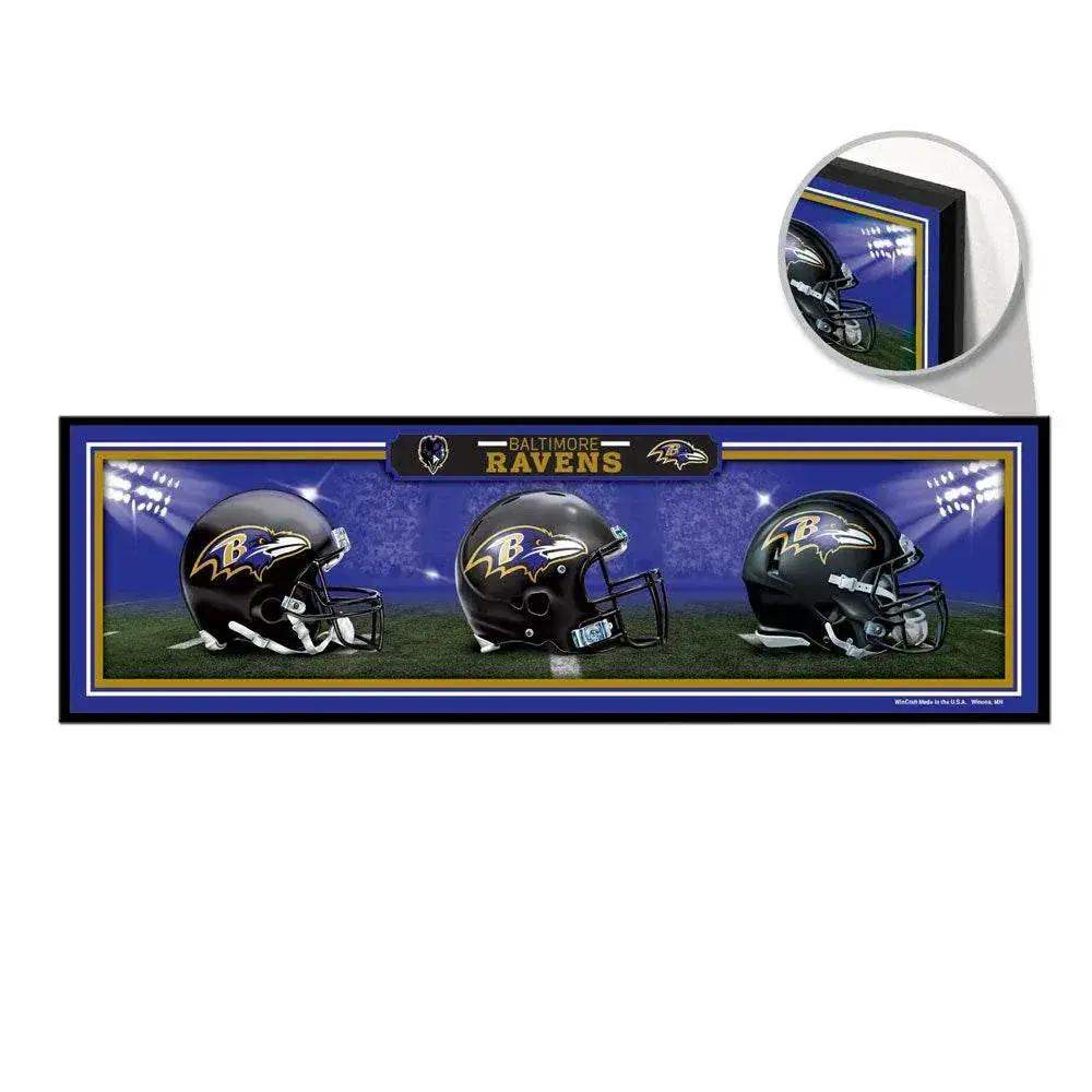 Baltimore Ravens Wood Sign 9x30 Helmet Design Indoor Decor - ToylandEU™