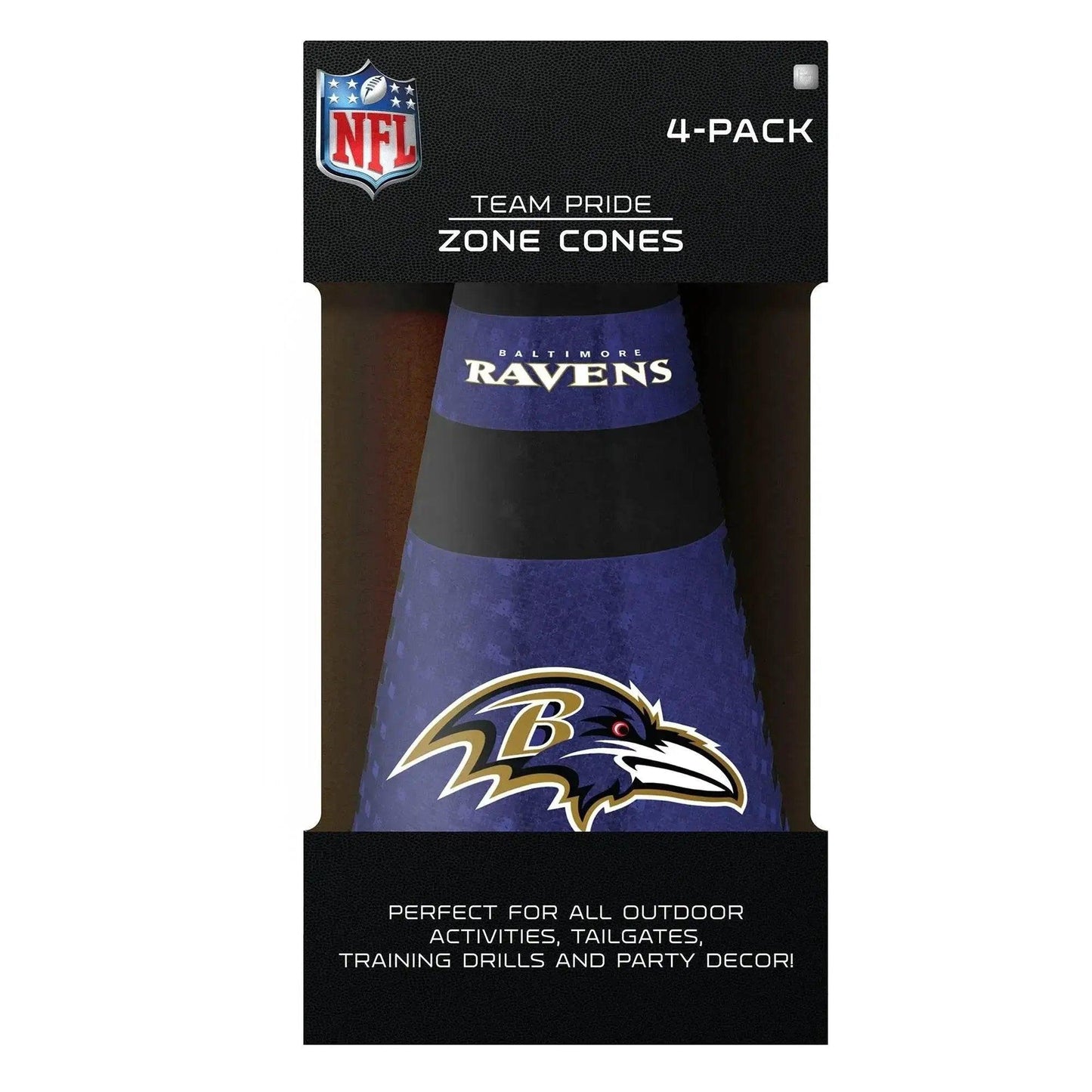 Baltimore Ravens Zone Cones 4 Pack for Field Training Agility Cones - ToylandEU™