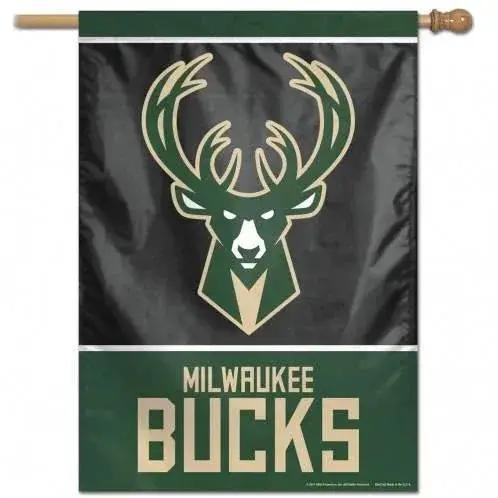 Milwaukee Bucks 28x40 Vertical Banner Flag Polyester - ToylandEU™