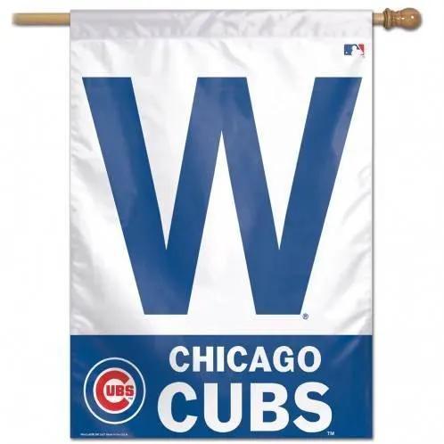 Chicago Cubs Banner 28x40 Vertical W Design Outdoor Flag - ToylandEU™