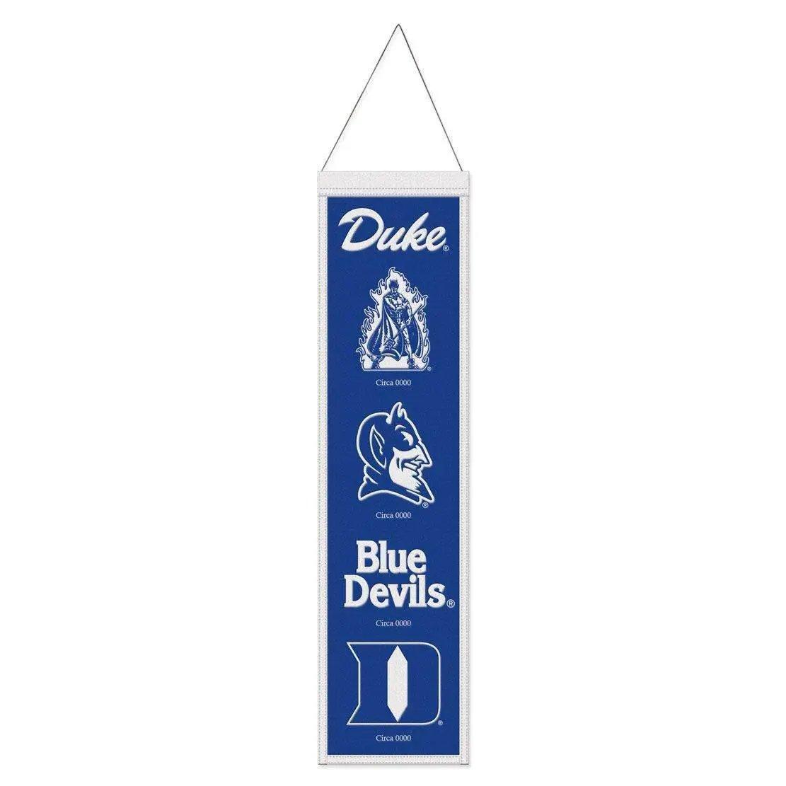 Duke Blue Devils Banner Wool 8x32 Heritage Evolution Design - ToylandEU™