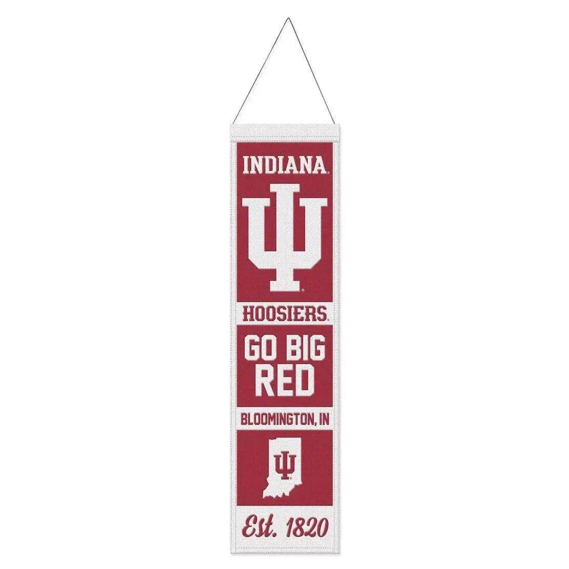Indiana Hoosiers Banner Wool 8x32 Heritage Evolution Design - ToylandEU™