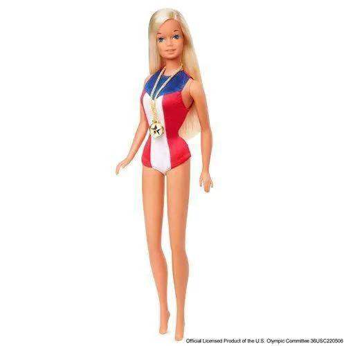 Barbie 1975 Gold Medal Reproduction Doll Celebrating Olympic Spirit - ToylandEU