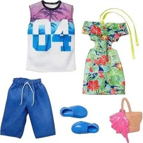 Barbie And Ken Tropical Fashion 2 Pack Outfits Bundle - ToylandEU™
