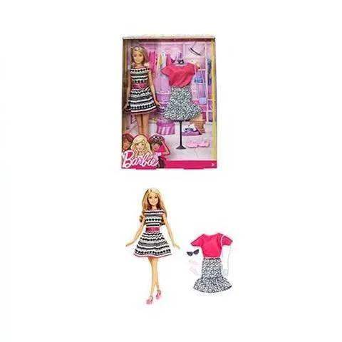 Barbie Fashionistas Doll Chic Black And White Dress - ToylandEU™